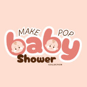 Rosa und blaue Babyfußabdrücke Pappteller