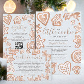 Niedlicher Winter Weihnachts kleine Kekse Babydusc Einladung