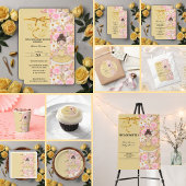 Niedlich Yellow Tutu Ballerina Butterflies Babydus Einladung