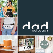 Modernes, einfaches Vater-Design mit Kindernamen Socken