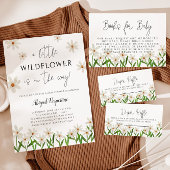 Kleine Wildblume Daisy Babydusche Serviette