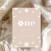 Boho Daisy First Birthday Napkin Serviette