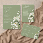 Daisy Wildflower Boho Enclosure Card Details Begleitkarte (Personalisiere diese Kollektion eines unabhängigen Creators.)