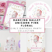 Niedlich Unicorn Ballerina Girly PInk Kids' Dosenkühler