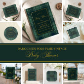 Vintage Crest Polo Paid Equestrian Baby Shower Einladung