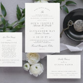 Formal Classic Elegant Names Foto QR Code Save The Date