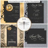 Dark Moody Viktorianisch Moon & Sun Wedding Save The Date