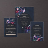 Details zur dunkelromantischen, blumenschwarzen Ho Begleitkarte (Personalisiere diese Kollektion eines unabhängigen Creators.)