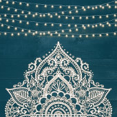 Dunkle Aquamarine rustikale Elegance Hochzeitslabe