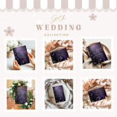 Dark Violet Gothic Romance Dankeskarte