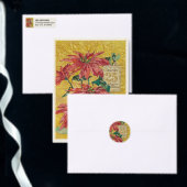 Golden Poinsettia | Personalized December 25 Blank Geschenkanhänger (Personalisiere diese Kollektion eines unabhängigen Creators.)