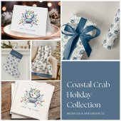 Coastal Crab Christmas Lights Socken