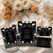 Dekorative Hochzeit europäischer floraler Jugendst Save The Date