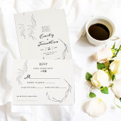 Schwarze Blätter von White Wedding Danke Foto