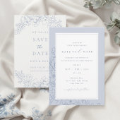 Soft Dusty Blue Audio Guestbook Wedding Sign Poster