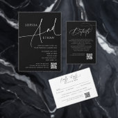 Calligraphy Minimalist Delicate Wedding Black Tischnummer (Personalisiere diese Kollektion eines unabhängigen Creators.)