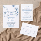 Pelham House Dennis Port Cape Cod Blue Wedding Save The Date (Personalisiere diese Kollektion eines unabhängigen Creators.)