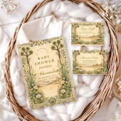 Desert Botanical Baby Shower Diapper Raffle  Begleitkarte