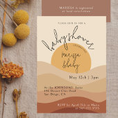 Moderne Boho Foto Collage Baby Dusche Dankeskarte
