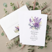 Digital Lavender Floral Wedding Save The Date (Personalisieren Sie die Kollektion dieses unabhängigen Creators. Test)