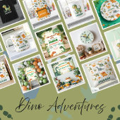 Boys Dinosaurier Geburtstagsparty Begrüßungspposte Poster