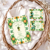 Dinosaur Lucky Little Kleeblatt Pappteller