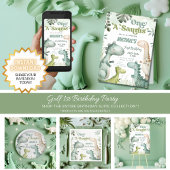 Dinosaur One-A-Saurus Boy 1. Geburtstag Serviette