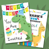 Cartoon Niedlich Dinosaurier Party Wrapping Paper Geschenkpapier