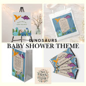 Dinosaurs Crossing, T-rex Baby Shower Kleine Geschenktüte