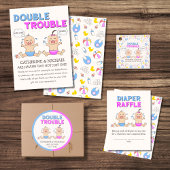 Doppeltrouble Twin Girls Babydusche Serviette