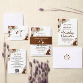 10 Rose in Rost-Orange für Hochzeiten Poster (Personalisiere diese Kollektion eines unabhängigen Creators.)