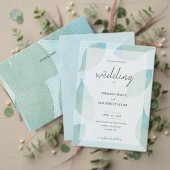 Ocean Blue Green Watercolor Transparenter Lavander Glasuntersetzer (Personalisieren Sie die Kollektion dieses unabhängigen Creators. Test)