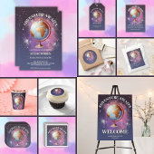 Dreamy Watercolor Adventure erwartet Baby Shower Serviette