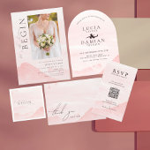 Beispiel Berglandschaft Wasserfarbe Hochzeit Einladung