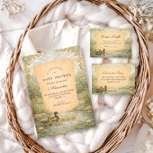 Duckling Pond Baby Shower Einladung