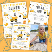 BAUTrucks Geburtstagsparty Danke Karte