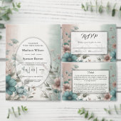 Dusky Petals und Soft Serenity Floral Save The Date (Personalisiere diese Kollektion eines unabhängigen Creators.)