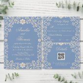 Dusty Blue Floral Wedding Acryleinladungen (Personalisiere diese Kollektion eines unabhängigen Creators.)