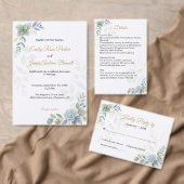 Hochzeitskarte für das blaue Wasser der grünen Flo (Personalisiere diese Kollektion eines unabhängigen Creators.)