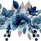 Dusty Blue Floral Trauzeugin Einladung