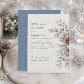 Winterhochzeit "Winter Botanical" | Einladung