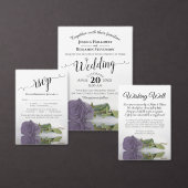 Elegant Lilac oder Dusty Lila Rose Virtual Wedding Einladung (Personalisiere diese Kollektion eines unabhängigen Creators.)