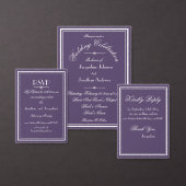 Boho Chic Dusty Lila Script Save the Date Ankündigung (Personalisiere diese Kollektion eines unabhängigen Creators.)