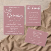 Dusty Rose Simple Heart Wreath Wedding Geschenktütchen (Personalisiere diese Kollektion eines unabhängigen Creators.)