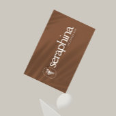 Erthy Elegance Logo Beauty, Wellness, Wellness-Cen Quadratischer Aufkleber