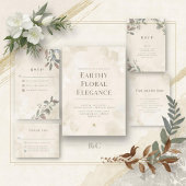 Elegant Floral Enclosure Card Begleitkarte
