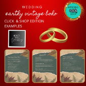 Vintage Hochzeit im boho-Stil