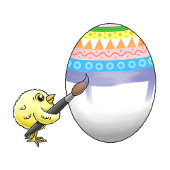 The chickens paint a beautiful Easter egg Geschenkpapier Set