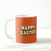 Happy Easter Modern Terracotta Typographic Pin Button