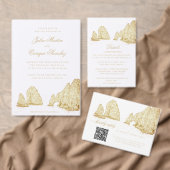 El Arco Cabo San Lucas Kindly Reply QR Code RSVP Karte (Personalisiere diese Kollektion eines unabhängigen Creators.)